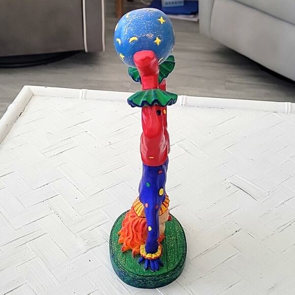 Collectible Clown Standing on his Head with Ball Between His Feet One of a Kind - Picture 3 of 9